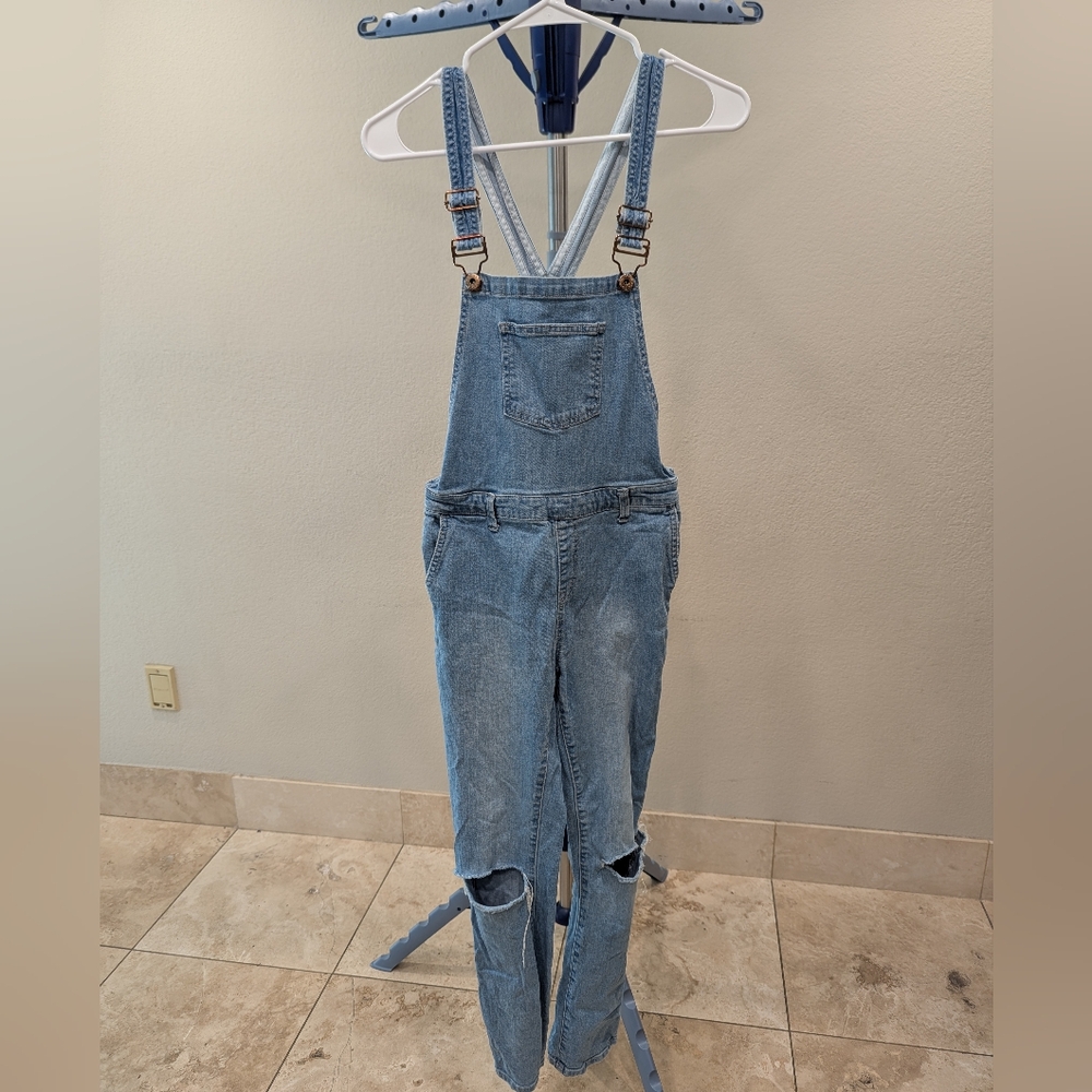 Forever 21 Girls Denim Overalls Size 13/14
